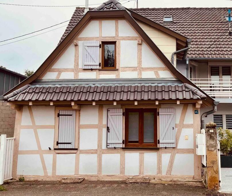 S'Hiesele Petite Maison Alsacienne Typique Ittenheim Exterior photo